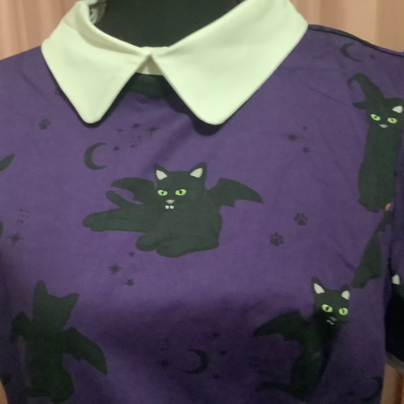 ModCloth x Collectif Black Cat Halloween Dress - Picture 7 of 9